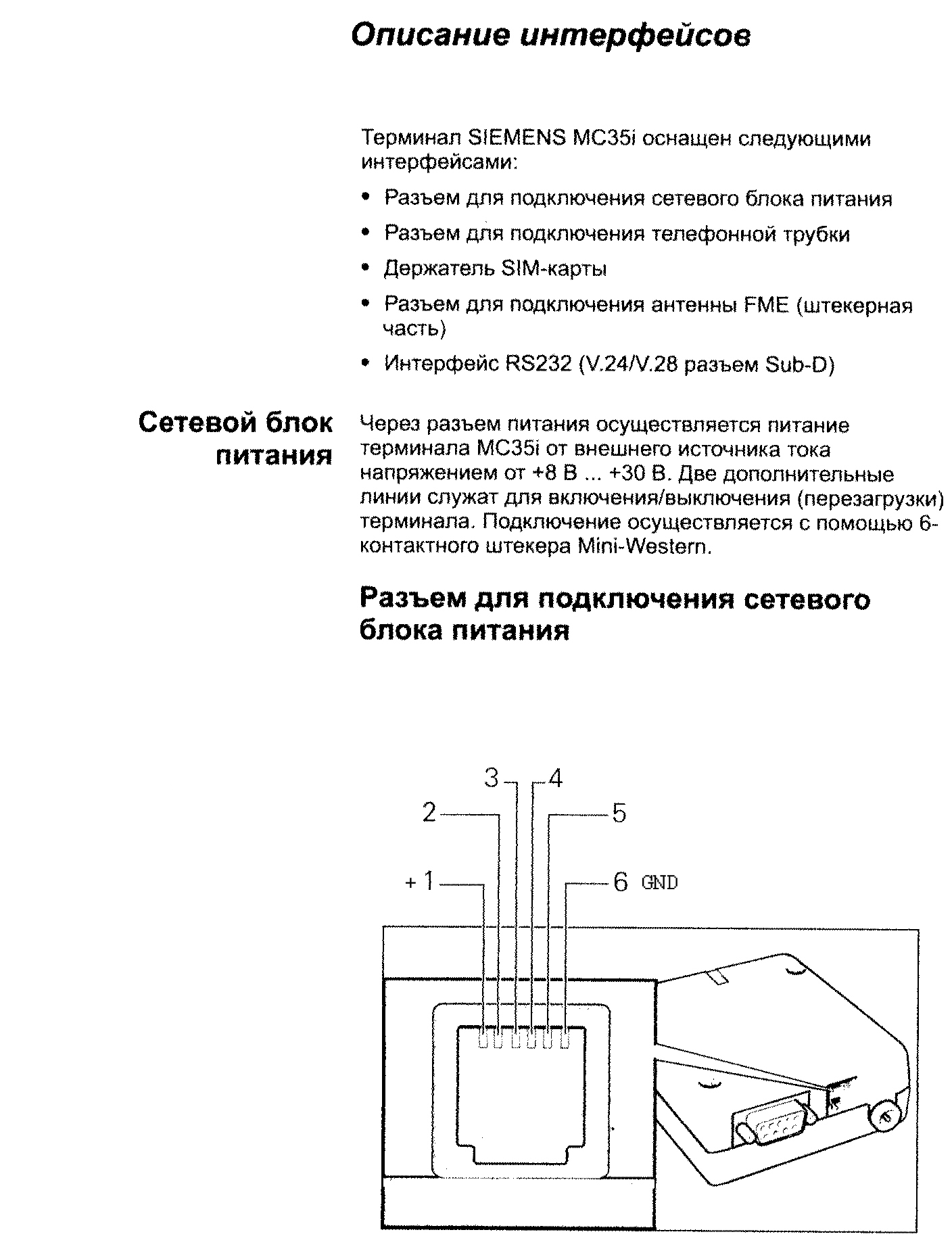 Инструкция cinterion mc35i