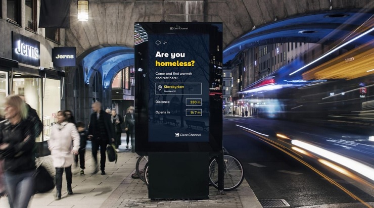 В Стокгольме Digital Signage киоски решают социальные задачи города 