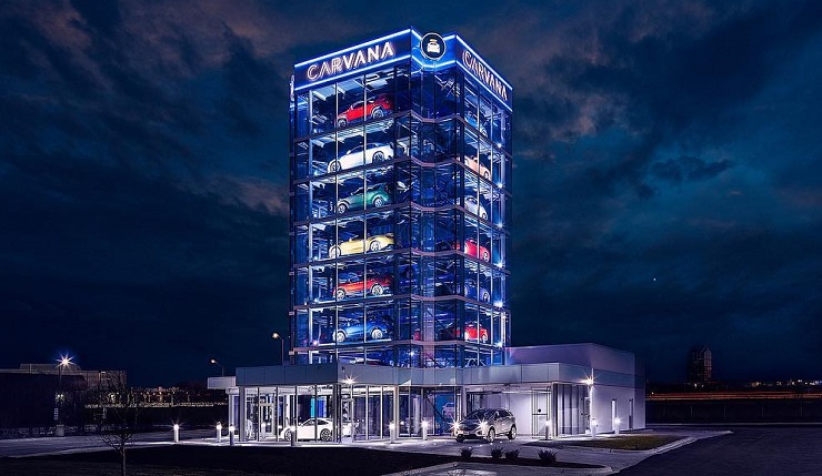 Carvana открывает очередной автомобильный вендинг автомат в Иллинойсе