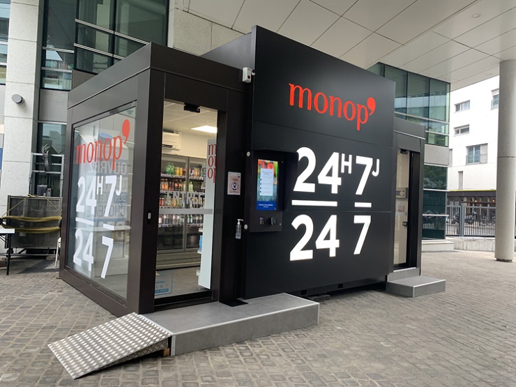 Monoprix тестирует автоматизированный магазин Monop'Box