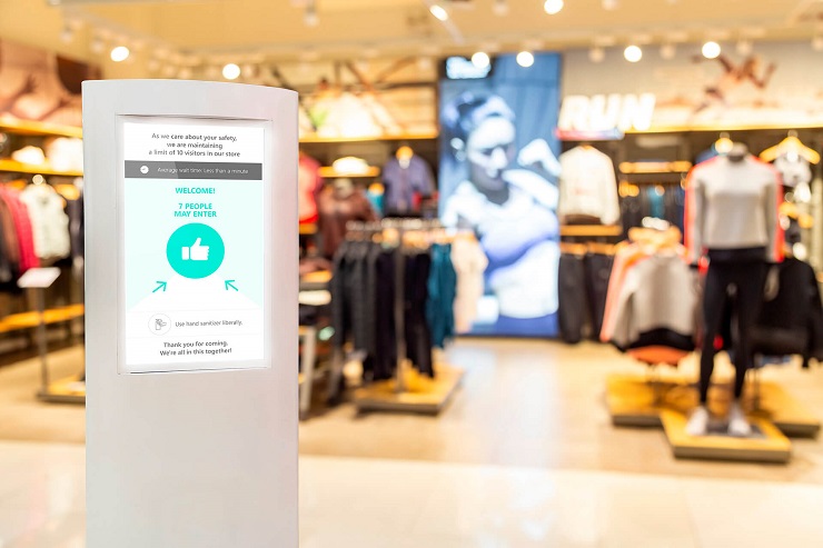 Sharp NEC создает решение для автоматического подсчета и информирования посетителей магазинов