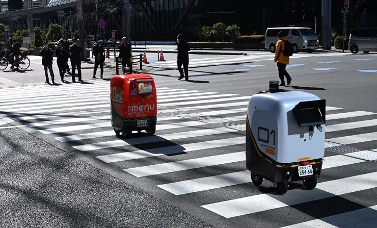 В Токио тестируют роботизированную доставку еды и лекарств