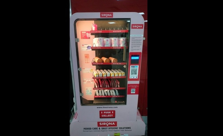 Аэропорт Дели установил торговые автоматы по продаже средства гигиены для женщин