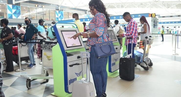 Киоски саморегистрации пассажиров установили в международном аэропорту Ганы