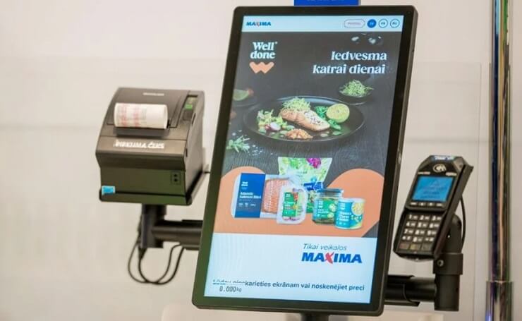 «Maxima» в Латвии перейдет на новые кассы самообслуживания